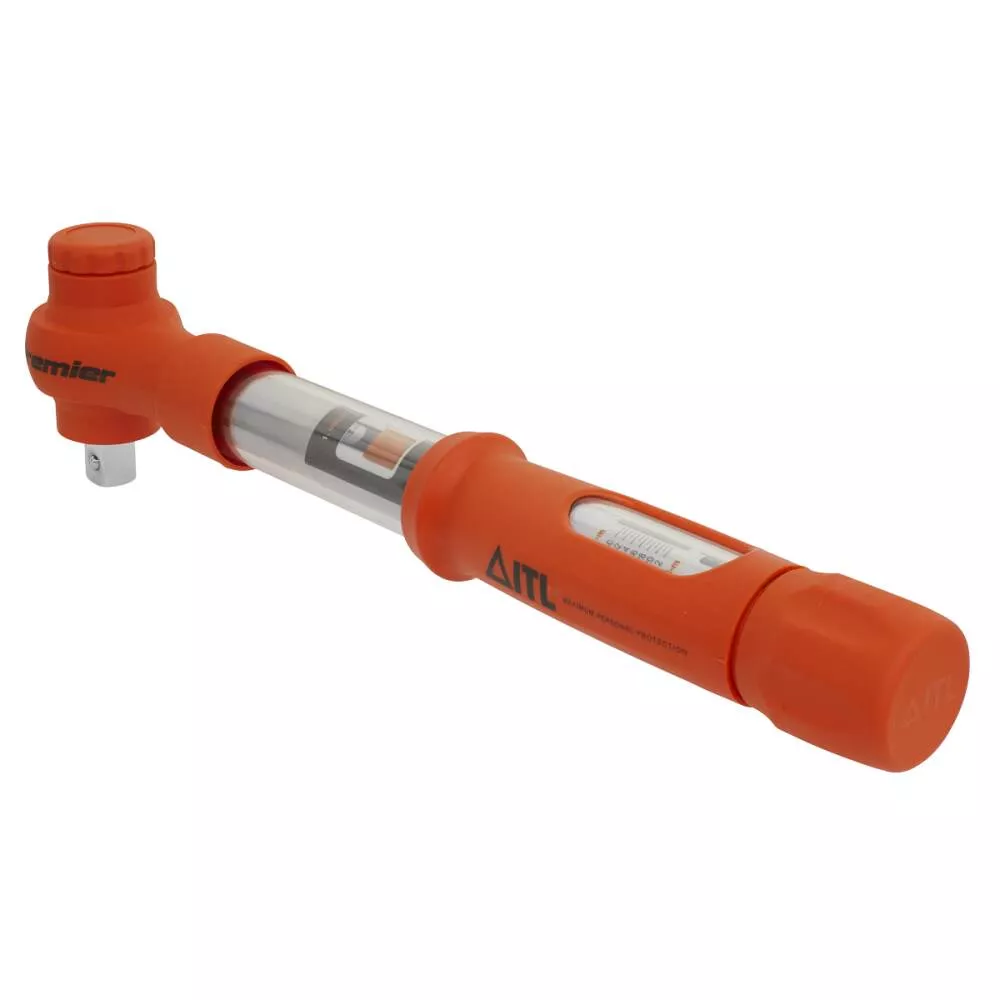 Calibrated 1/2 in. Sq Drive Insulated Micrometer Torque Wrench 12-60Nm