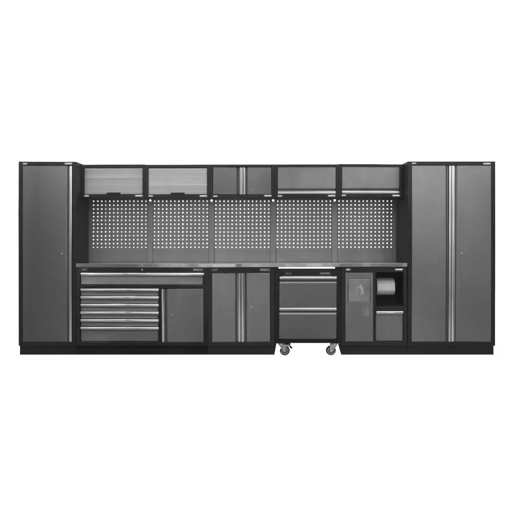 Superline PRO® 4.9m Storage System - Stainless Worktop