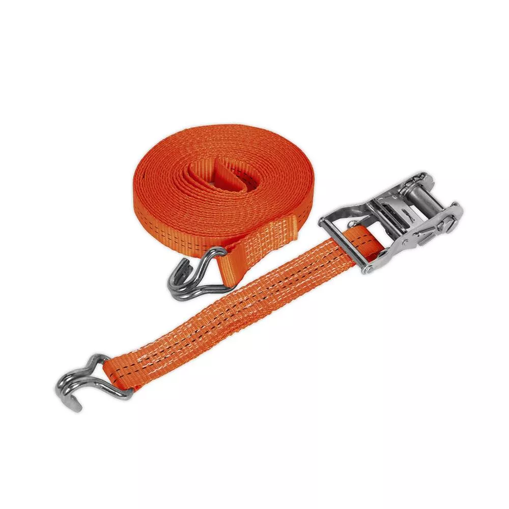 Polyester Webbing Ratchet Strap 35mm x 6m, 2000kg Breaking Strength