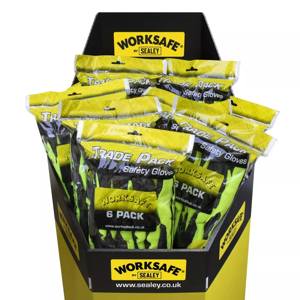 Thermal Super Grip Gloves (Large) - Pack of 6 Pairs